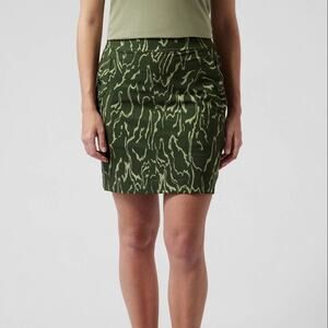 ATHLETA Vienna Voyage Cargo Skirt Eucalyptus Olive Green {W34}